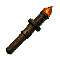 Fire Starter Ferro Rod — 256×256 pixel art sprite