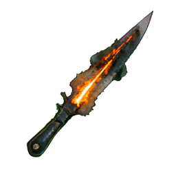 Fire Sword (Atmospheric) - 256x256 pixel art sprite