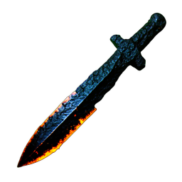 Espada de Fogo (Cinemático) — sprite pixel art 256×256