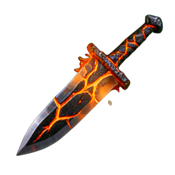 Fire Sword (HD-2D) - 256x256 pixel art sprite