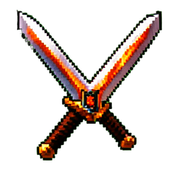 Fire Sword - 256x256 pixel art sprite