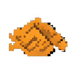 Escamas de alimento para pescado — sprite pixel art 256×256