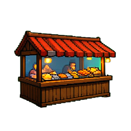 Fish Market - 256x256 pixel art sprite