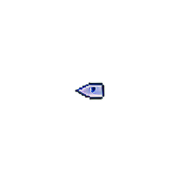 Fischschwert (Niedrigauflösung) — 256×256 Pixel-Art-Sprite