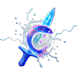 Fish Sword (VFX) - 256x256 pixel art sprite