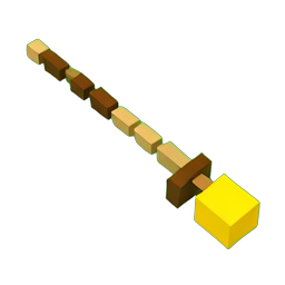 Bâton de pêche (Voxel) — sprite pixel art 256×256