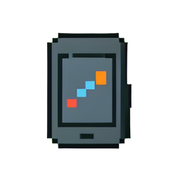フィットネストラッカー — 256×256 ピクセルアートスプライト