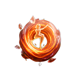Flame Dancer (HD-2D) - 256x256 pixel art sprite
