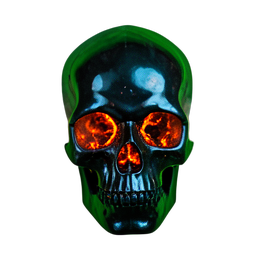 Flame Skull (Cinematic) - 256x256 pixel art sprite