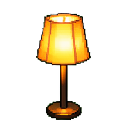 Lampe de sol — sprite pixel art 256×256
