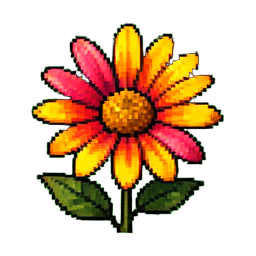 Flower Daisy - 256x256 pixel art sprite