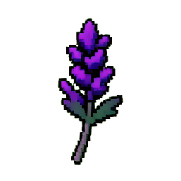 Flower Lavender (16-Bit) - 256x256 pixel art sprite