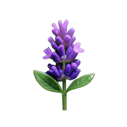 Flower Lavender (HD-2D) - 256x256 pixel art sprite