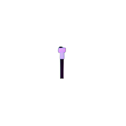 꽃 라벤더 (저해상도) — 256×256 픽셀 아트 스프라이트