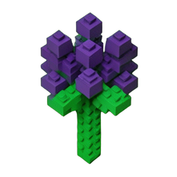 Lavanda de flor (Voxel) — sprite pixel art 256×256