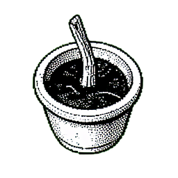 Flower Pot (1-Bit) - 256x256 pixel art sprite