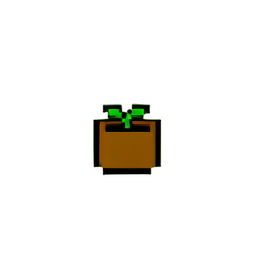 Flower Pot (Low-Res) - 256x256 pixel art sprite