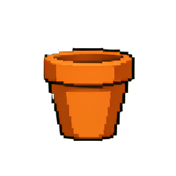 Vaso de terracota — sprite pixel art 256×256