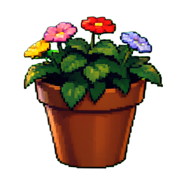 Flower Pot - 256x256 pixel art sprite