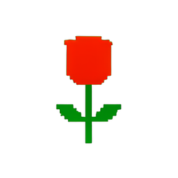 Flower Rose (Low-Res) - 256x256 pixel art sprite