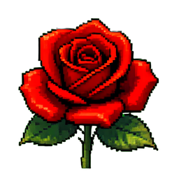 Rosa — sprite pixel art 256×256