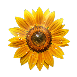 Flower Sunflower (HD-2D) - 256x256 pixel art sprite