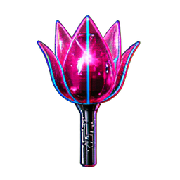 Flower Tulip (Cyberpunk) - 256x256 pixel art sprite