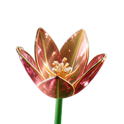 Flower Tulip (HD-2D) - 256x256 pixel art sprite