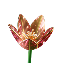 花郁金香 (HD-2D) — 256×256 像素游戏素材