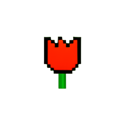 Flower Tulip (Low-Res) - 256x256 pixel art sprite