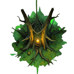 Druide de forêt (Atmosphérique) — sprite pixel art 256×256