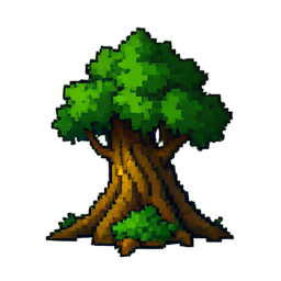 Forest Druid - 256x256 pixel art sprite