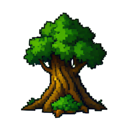 Druide de la forêt — sprite pixel art 256×256