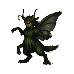 Waldpixie — 256×256 Pixel-Art-Sprite