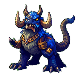Forest Raptor Mount — 256×256 pixel art sprite