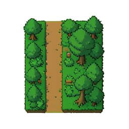 Forest Trail — 256×256 pixel art sprite