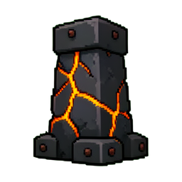 Pierre de forge — sprite pixel art 256×256