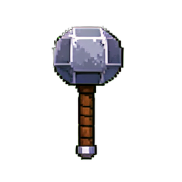 Forged Iron Mace — 256×256 pixel art sprite