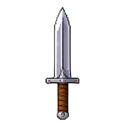 Lance de fer forgé — sprite pixel art 256×256