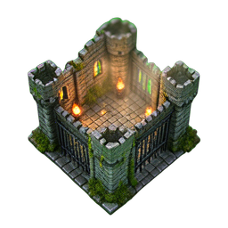 Fort (HD-2D) — sprite pixel art 256×256