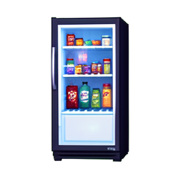 Réfrigérateur — sprite pixel art 256×256