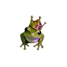 Frog Prince (Atmospheric) - 256x256 pixel art sprite