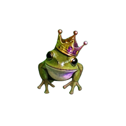 Froschprinz (Atmosphärisch) — 256×256 Pixel-Art-Sprite