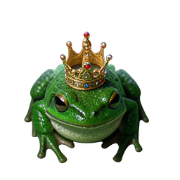 Frog Prince (HD-2D) - 256x256 pixel art sprite