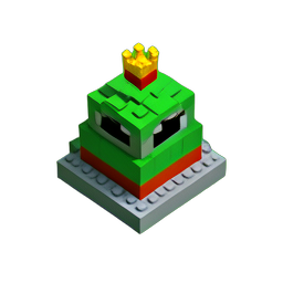 Frog Prince (Voxel) - 256x256 pixel art sprite