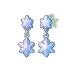 Gefroren Geschicklichkeitsohrring — 256×256 Pixel-Art-Sprite