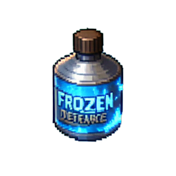 Tonic de Défense Gelée — sprite pixel art 256×256