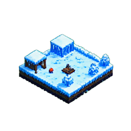 Lago Congelado — sprite pixel art 256×256