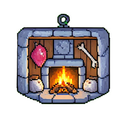 Crochet de viande — sprite pixel art 256×256