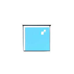 Frozen Pond (Low-Res) - 256x256 pixel art sprite